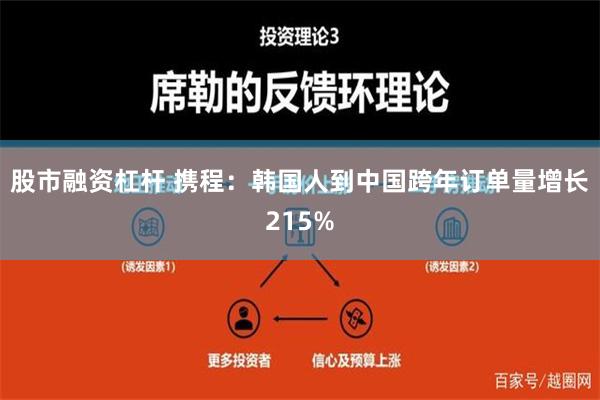 股市融资杠杆 携程：韩国人到中国跨年订单量增长215%